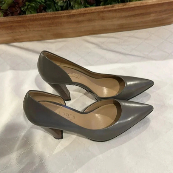 Talbots women’s D'orsay styles heeled‎ pumps heels shoes gray size 6 EUC - Picture 1 of 7